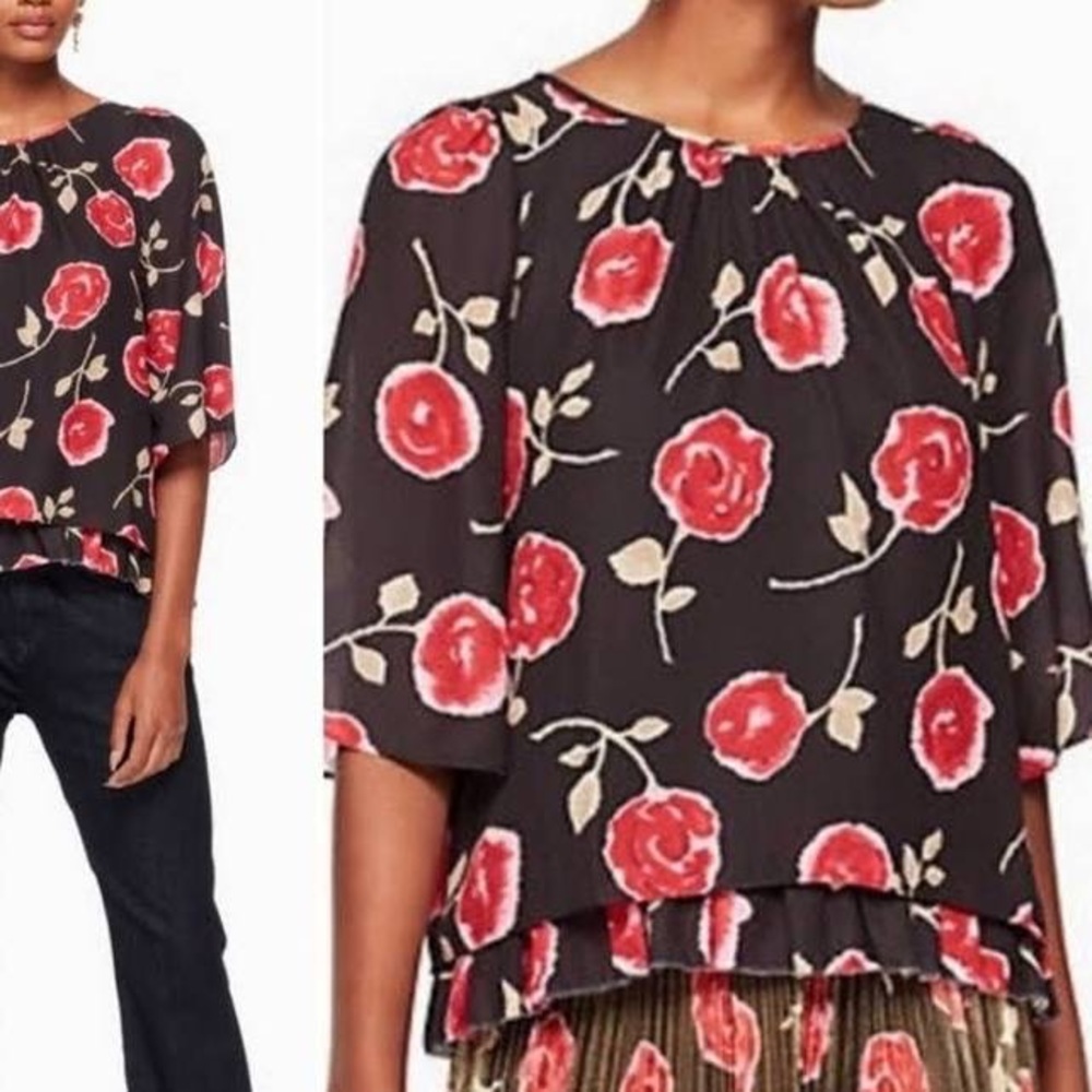 Kate Spade hazy rose top nwt
